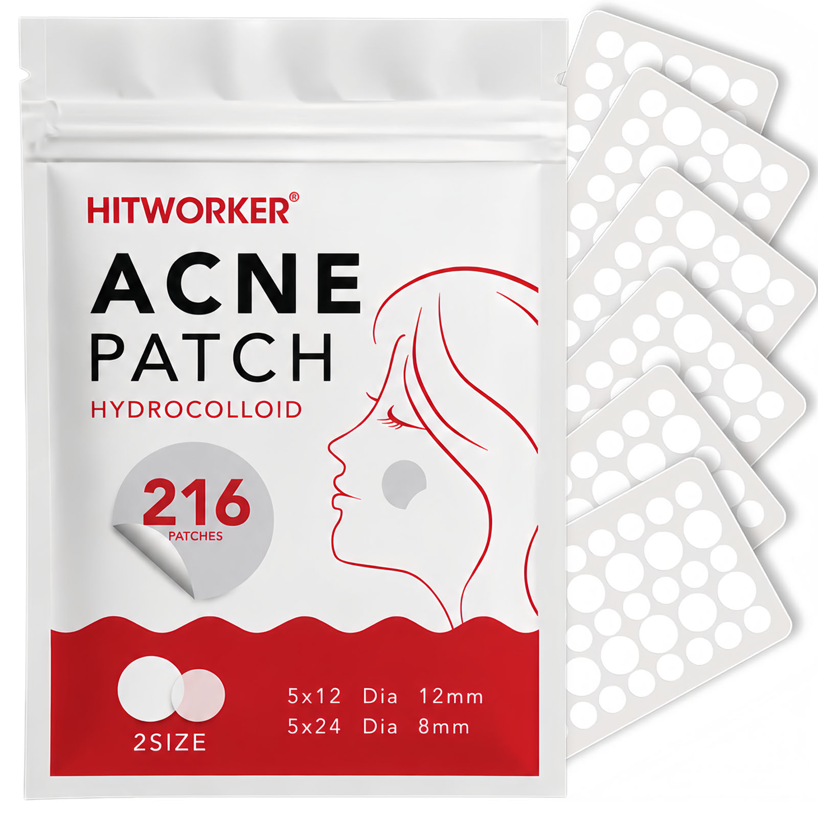 Night Cream - 216 stuks Hydrocolloïde Pimple Patches, 2